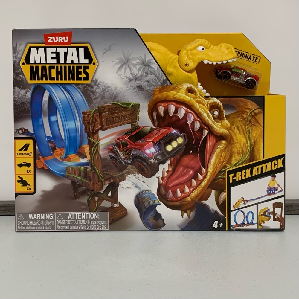 Zuru Metal Machines T-Rex Attack Track Set-New